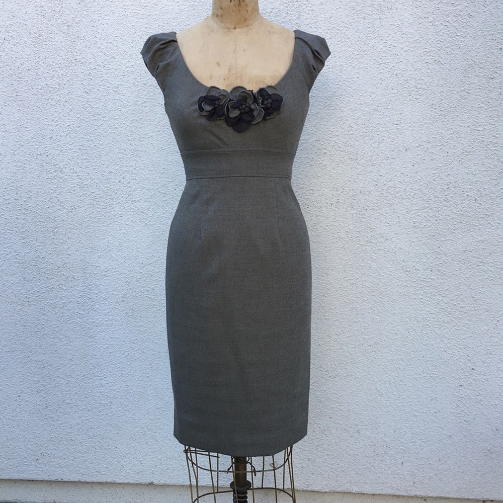 Couture Rebecca Taylor silk lined fitted dress.